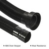 sourcing map ABS Drain Pipe Expandable Sink Tubing Flexible Drainage