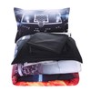 Wowelife Basketball Bedding 3D Basketball Comforter Set Twin Fire Black