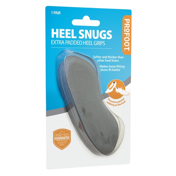 PROFOOT Heel Snugs Makes Loose Shoes fit Better Softer Prevents rubbing at The Heel - 2 Pairs