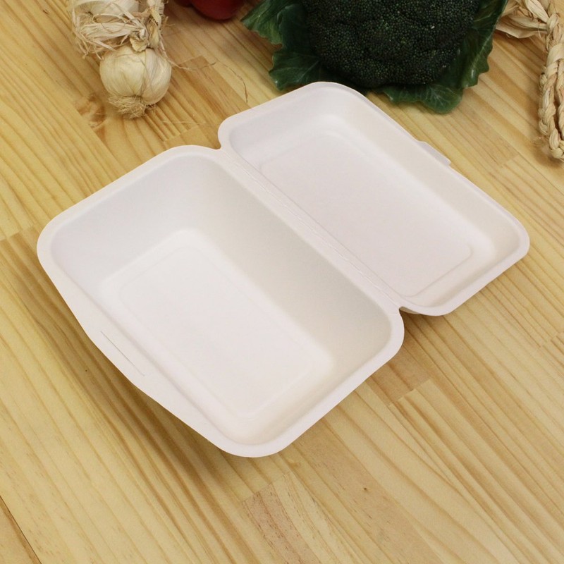 Nakamura ECO Sugarcane Fiber Food Pack, Large (Capacity 20.1 fl