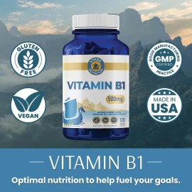 Vykee Nutrition Vitamina B1 500mg 120 Cpsulas Alta Potencia                                                                                           
