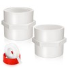 Boltigen 2Pcs White PVC Pipe Fittings, 3inch NPT Female Thread