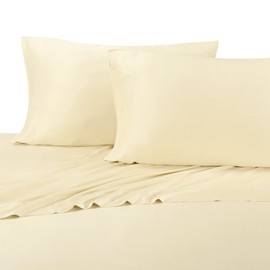 Royal Hotel Silky Soft Bamboo Cotton Sheet Set, 100% Bamboo-Cotton Bed Sheets, Top Split King Size, Ivory