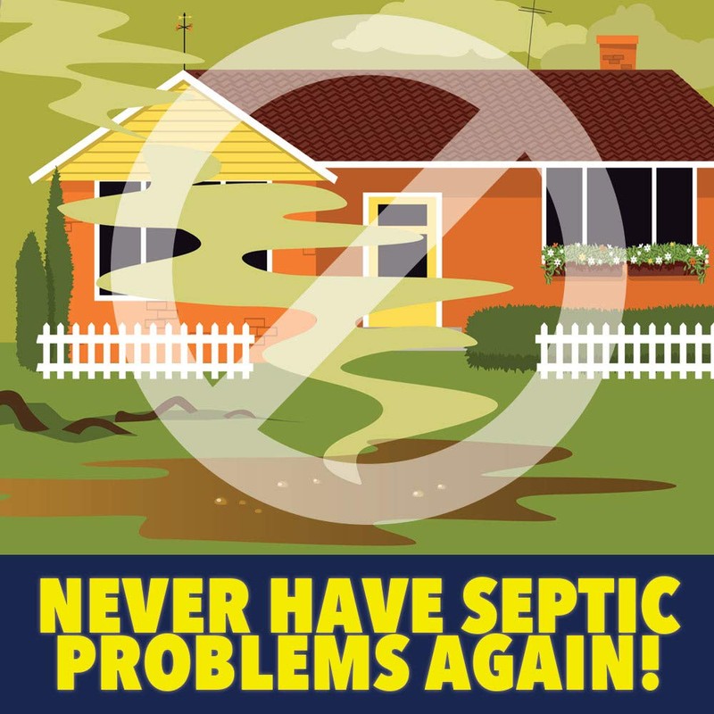 ONE FLUSH - Septic Tank Treatment Packets, 6-Month Supply of