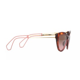 Miu Miu Women Sunglasses MU12RS 12RS U6G5P1 55MM Havana / Pink For Women