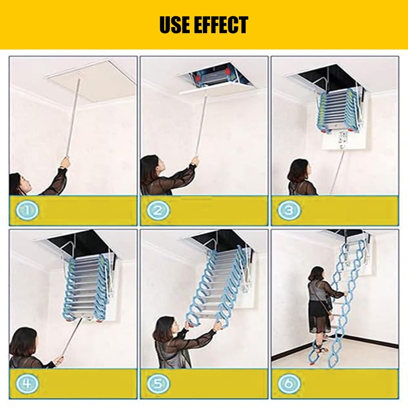 Canlaten·U Attic Ladder Pull System Kit - Attic Pull Down