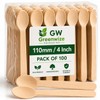 Greenwize Packaging - 100 Pack - 110mm - Birchwood Wooden