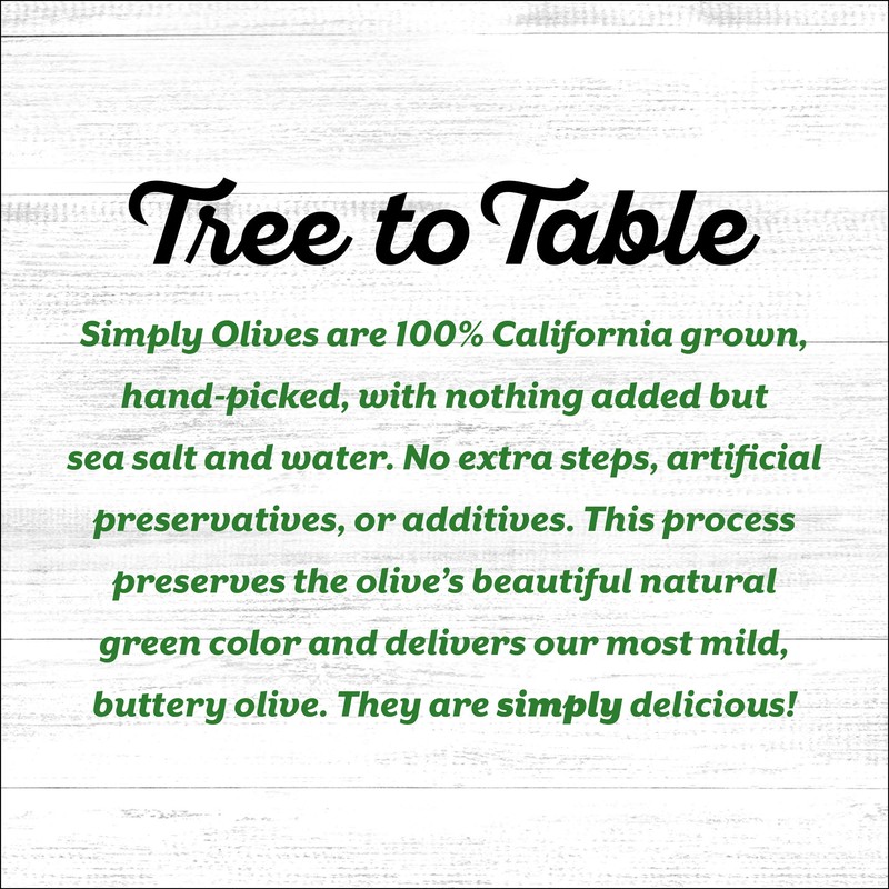 Early California Simply Olives Green Ripe Pitted Olives, Pack of