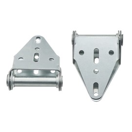 2 Packs Garage Door Hinges #1 with Galvanized Finish - Heavy Duty 14 Gauge Steel, Suitable for Residential/Light Commercial Garage Door Replacement