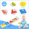 Wooden Shape Peg Shape Puzzle Baby Wooden Jigsaw Toddler Puzzles