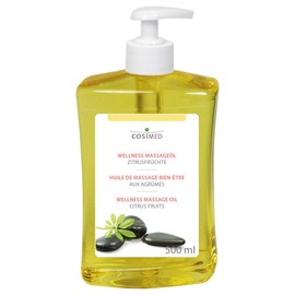 Sport-Tec cosiMed Wellness Massage Oil Citrus Fruit with Pressure Dispenser, Massage Oil, 500 ml