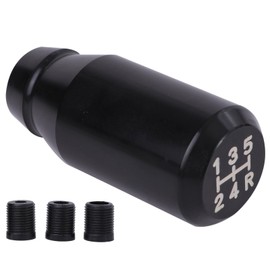 Rubonarie Truck Shift Knob Short Aluminum Gear Knob Universal Light Tiger Deco Tiger Hiace Old Car MT AT Car 3.1 inches (78 mm) (Black, 5 Speed)