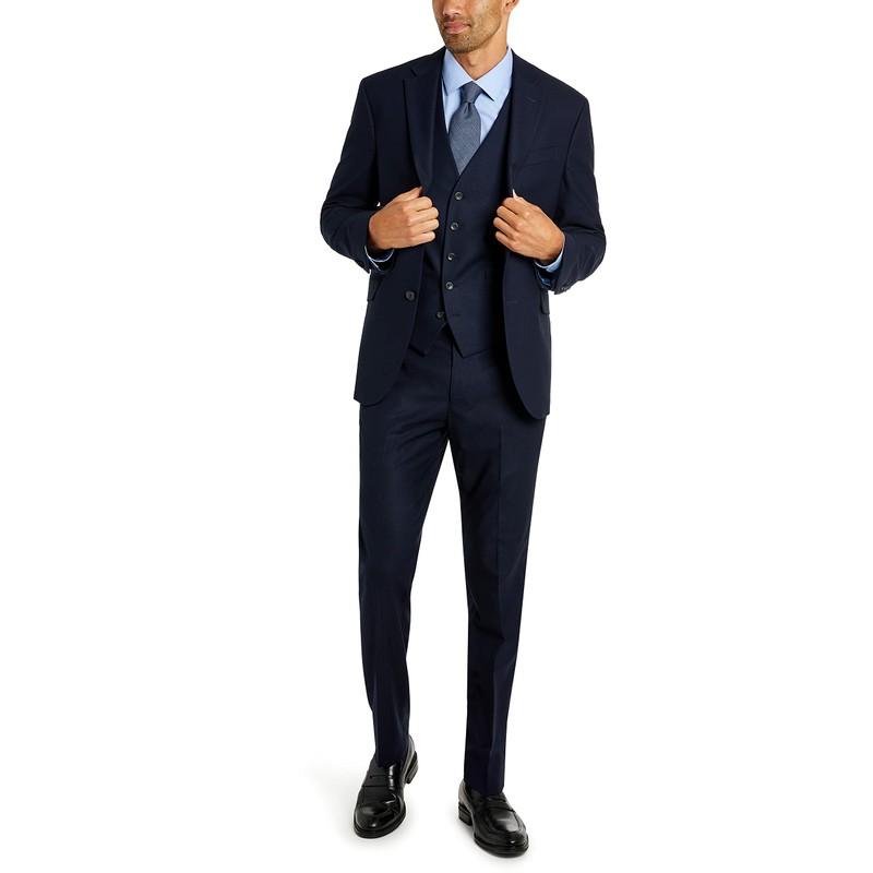 Kenneth Cole REACTION Men's Suit Jacket, Navy, 40 Regular