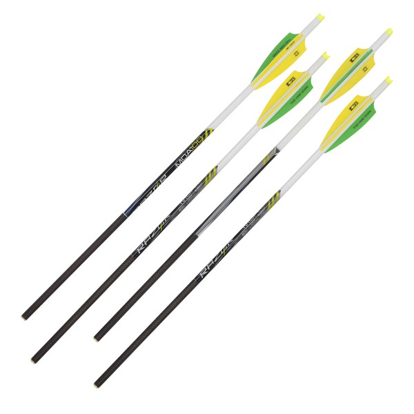 Razor MOA100 Archery Crossbow Bolt, 20-Inch by Allen, 4 Pack, Gray, One Size