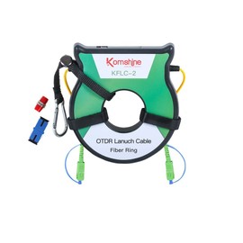 KOMSHINE OTDR Launch Cable Box Single Mode SM OS2 200M Dead Zone Eliminator 9/125um Single-Mode OTDR Patch Cord Fiber Ring (SC/APC-SC/APC)