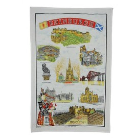 BRAW CLANS TARTANS Cotton Tea Towel - Pack of 2 - Edinburgh Design | Traditional Scottish Heritage Kitchen Accessory | 100% Cotton | Versatile & Durable | 48x76 cm Size