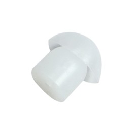 MaximalPower Replacement Silicone Mushroom Earbud Ear Tips Compatible for Motorola Two Way Radio Coil Tube Audio Surveillance Kits EarTips/Transparent Acoustic Tube Earpieces (100 Pack)