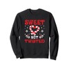 Sweet But Twisted Funny Candy Cane Christmas Sweatshirt