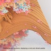 3D Memo Pad with Light Cute Sakura Tree House Decor