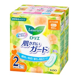Laurier Skin Clean Guard for Daytime Use, No Feathers, 28 Pieces x 2