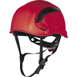 Delta Plus Granite Wind - Working at Height ABS Helmet Vented with Rotor Adjustment - Red - Adjustable