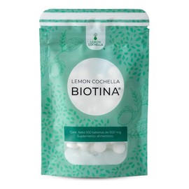 1 Sobre De Biotina Lemon Cochella  10,000 Mcg. Sin Sabor  Apoyo al cuidado de la Piel, cabello y uñas