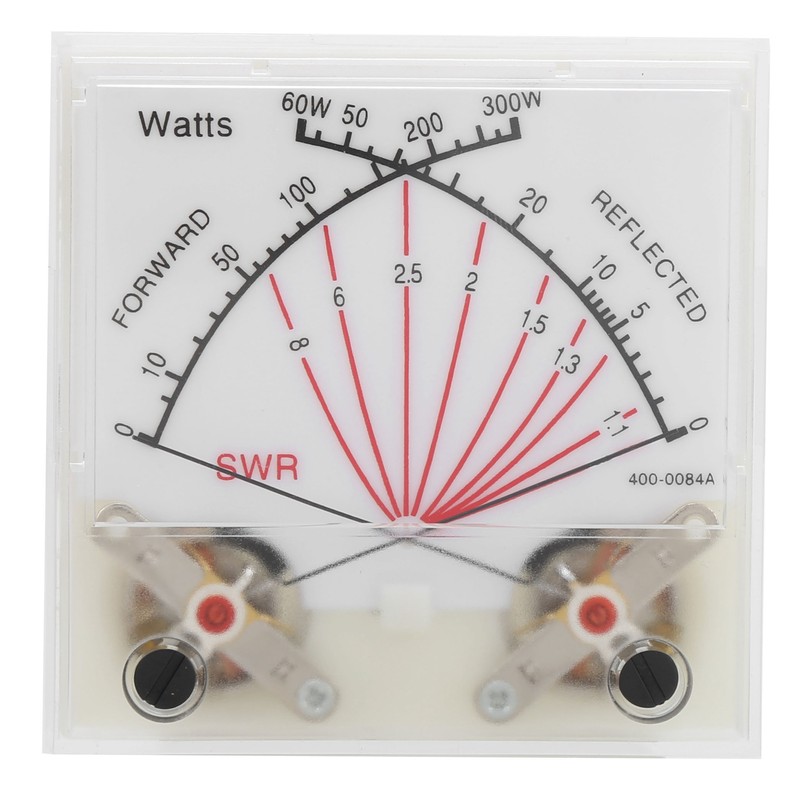 SWR/Power Watt Meter Double Needle 60/300W Power Meter Transmitter with