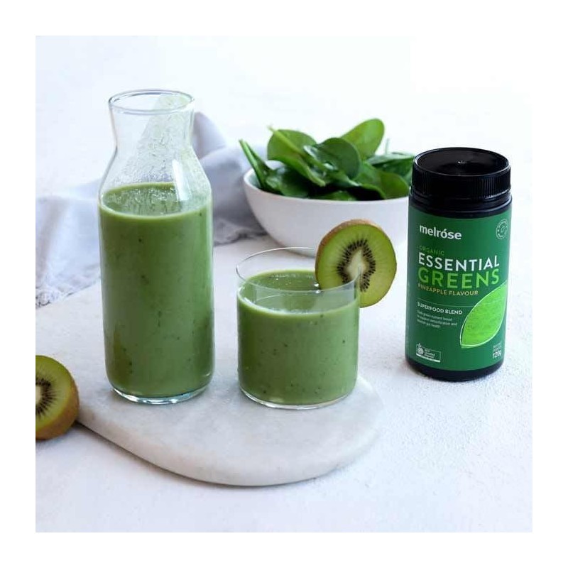 Melrose Organic Essential Greens Pineapple Powder 120g