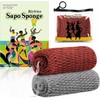 Esponja de red africana para la ducha, 2 esponjas exfoliantes
