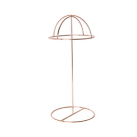 Fenteer Hat Stand Wig Stand, Sturdy Multipurpose Dome Shape Stable Hat Rack Head Model Display for Home,