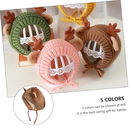 MERRYHAPY Fleece Lined Toddler Hat Beanie Knitted Beanie Newborn Warm Hat for Boys and Girls