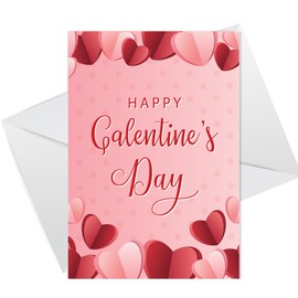 RED OCEAN Happy Galentine's Day Pack of 6 Valentines Day Cards For Best Friend, Galentines Day Card For Friend, Valentine's Day Card For Women Her