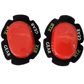 RTX Leathers Universal Durable Motorcycle Knee Sliders Motorbike Knee Slider Pucks - Hook and Loop Backed for Racing/Trackday Training/Road Motorbike Riding. (Red)
