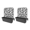 24" Privacy Planters (S/2) - Grey