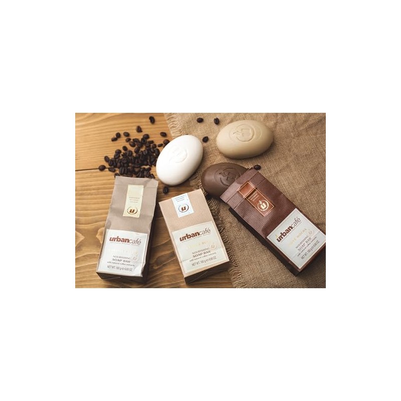 Urban Café Coffee Infused Soap Body Scrub Bath with Real