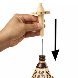 USA SUPREME Replacement parts- Fan Blades Hub Holder For German Christmas Pyramids - Natural