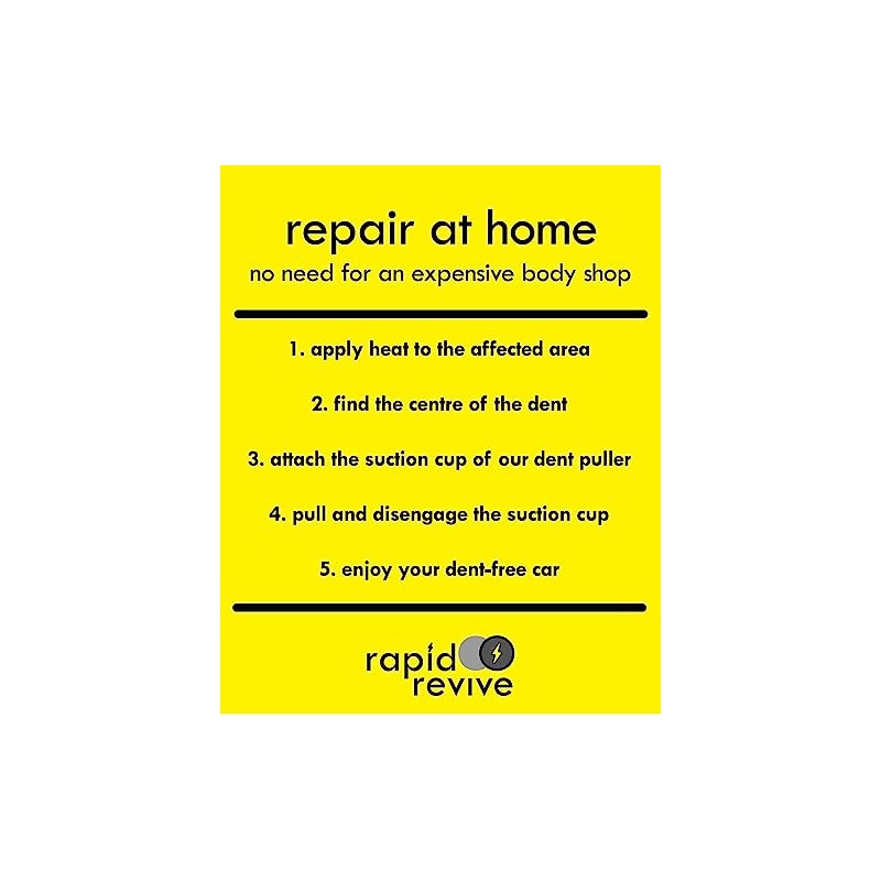 Rapid Revive – Car Dent Puller, Dent Removal Kit, Dent