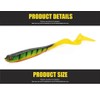 Gummifische Hecht und Zander mit Twisterschwanz 6 Stück 12cm 6g