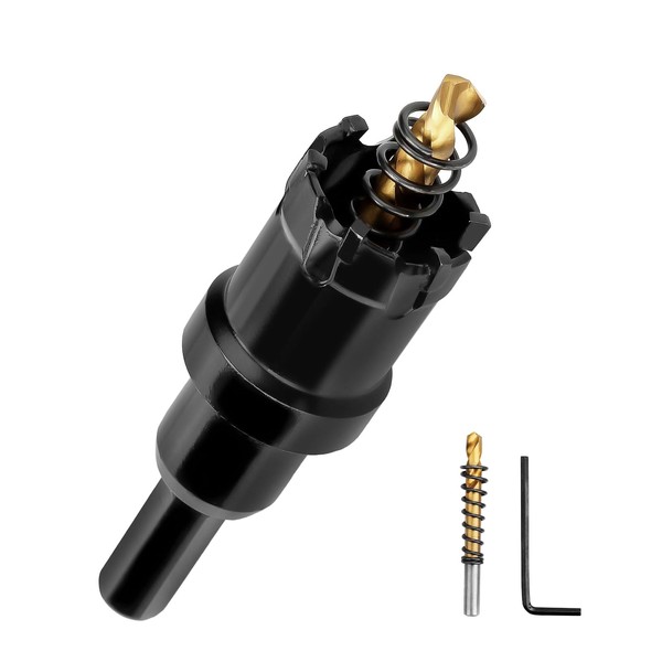 1-3/16" (30mm) Tungsten Carbide Tip Hole Saw with Pilot Bit,