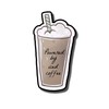 Mini Coffee Sticker Powered by Iced Coffee Waterproof Sticker