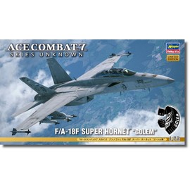 Hasegawa SP596 Creator Works Series Ace Combat 7 Skies Unknown F/A-18F Super Hornet Golem Squad 1/72 Scale Plastic Model