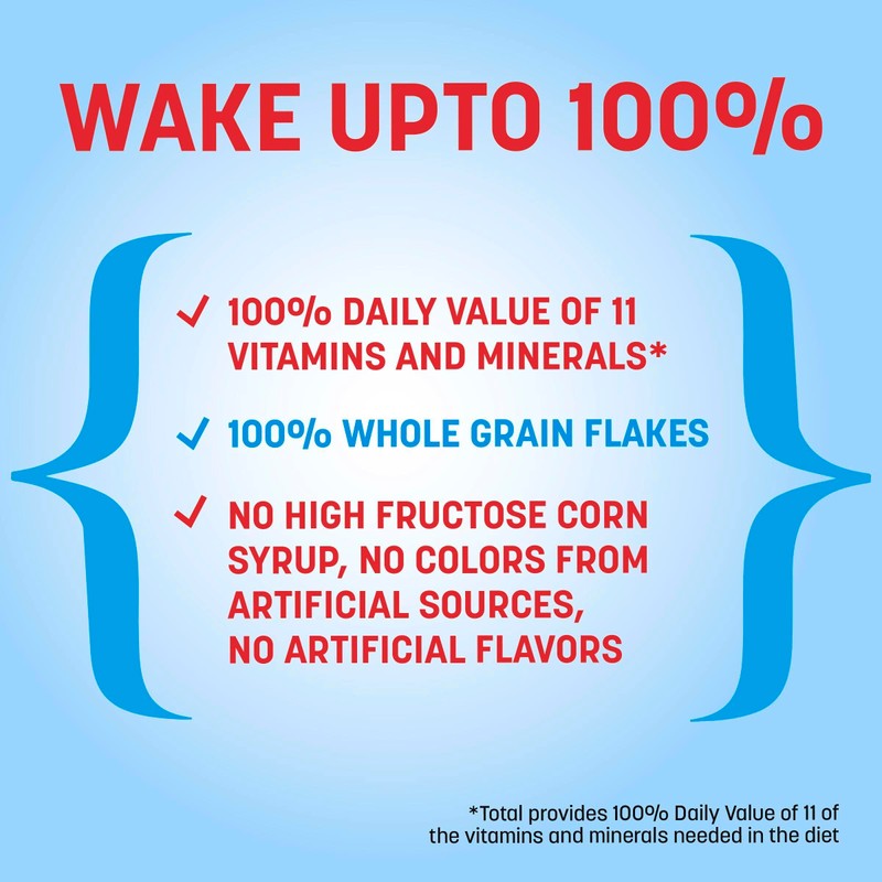Total Breakfast Cereal, 100% Daily Value of 11 Vitamins and