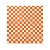 200 Sheets Orange and White Checkered Food Wrapping Paper, Dry