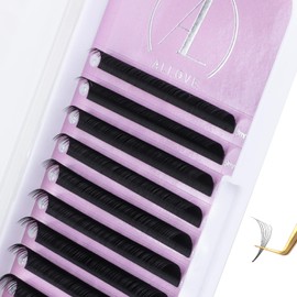 ALLOVE Eyelash Extension Cashmere Super Easy Fan Volume Lash Extensions 0.05mm DD Curl 10mm Rapid Blooming Volume Lashes Self Fanning Lash Extension Supplies