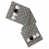 texpot Table Runner 40 x 140 cm with Embroidery Black