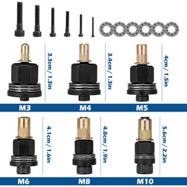 Dokeno Hand Rivet Tool Set, 6 Pieces Hand Rivet Nut Tool, M3, M4, M5, M6, M8, M10, Manual Riveting Machine, Rivet Nut Tool, Rivet Nut Pliers Set, Riveting Tool for Tight Spaces
