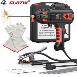 GZ GUOZHI 110V 130A Portable Handheld Stick ARC Welder,Digital Display, Compact