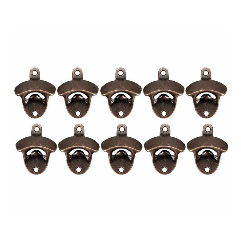 10 Pcs Wall Mount Bottle Opener Vintage Style Rustic Strong