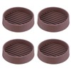 2x2" Furniture Caster Cups Round Rubber Furniture Pads, Non Slip