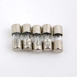 Divine Lighting 2.5A (2.5 Amp) GMA Glass Fuses, 3.6x10mm (0.14 x 0.39inches), 250V Fast-Blow, Fast Acting Fuses for Electronics, Appliances, and Circuit Protection, 5 Pack